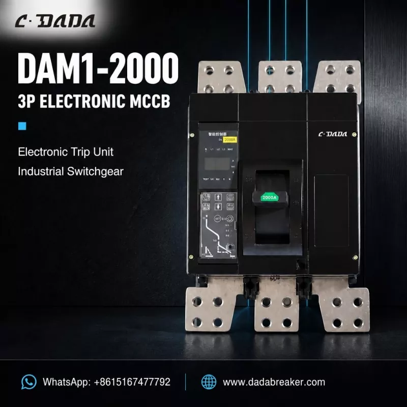 DAM1-2000 MCCB Elektronike 3P për Ndërprerëse Industriale | C·DADA Elektrike